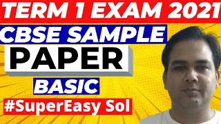 CBSE Sample Papers for Class 10 Session 2021 2022 - BASIC | Easy Solution