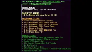 Opening 2x Halloween 2021 CC's (again) (COSMIC PVP)