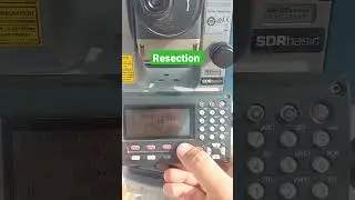 Resection Sokkia total station | How to perform Resection at Site.