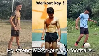 My Strength training workout as a Footballer at home || workout session #8