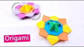 How to Make a Paper Spinning Top | Origami Fidget Toy