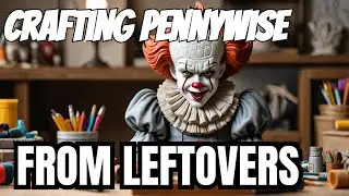 Making an original style Pennywise diorama using leftovers#diycraft
