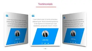 Responsive Client Testimonial Section using html css and Swiper.Js