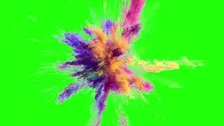 Holi Splash Green Screen Effect No Copyright