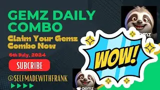 Gemz 6th July Combo ꟾ Gemz Telegram Crypto ꟾ Earn Crypto Coins ꟾ Daily Mining ꟾ Airdrop Game
