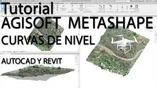 TUTORIAL AGISOFT METASHAPE (13). QUICK TERRAIN. Curvas de nivel autocad y revit