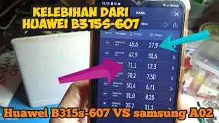 speed internet 4G huawei b315s 607 vs android smartpone
