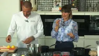 Farmer's Kitchen Live with Chef Christophe Devoille : Strawberry and Rhubarb Tartlet