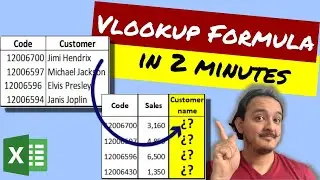 🗄 How to look for values in another table in Excel (VLOOKUP formula) in 2 minutes