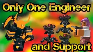 Only One Engineer and support Honey Valley Roblox Tower Defense Simulator