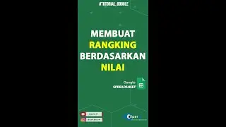 Cara Membuat Ranking Berdasarkan Nilai #shorts