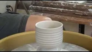 179. Throwing Two Sodium Silicate Texture Teabowls / Chawans with Hsin-Chuen Lin