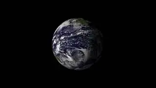 Earth Spinning for 1 Hour