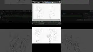 [Blender 3.6] Gesture Drawing 723 - Timelapse [Grease Pencil]