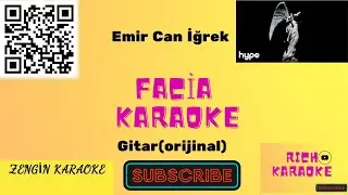 Facia-Emircan İğrek Gitar karaoke/Lyrics/Sözleri/cover