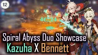 Genshin Impact 3.3 Spiral Abyss Floor 12 - Duo DPS Kazuha C6 (9 Stars)