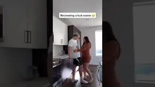 Recreating A Hub Scene With My Girlfriend.. 😳 #shorts #couples #funny #challenge #love #goals #girl