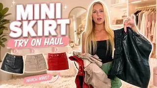 MINI SKIRT TRY ON HAUL!