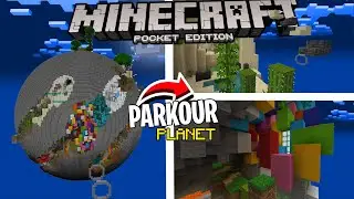 lançou!! Download do melhor mapa de parkour para mcpe, planet parkour  (win 10, mcpe, xbox)
