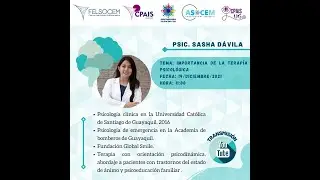 Hablemos de salud mental/ Importancia de la terapia psicológica/ Psic. Sasha Dàvila