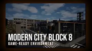 Modern City Block 8 | Game-Ready Environment | Unreal Engine 5