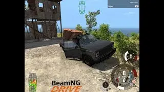 Разбил тачку огромным валуном в BeamNg Drive!!!
