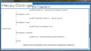 Guessing Game in C   C Code Example