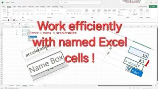 Naming cells for efficient use in big worksheets