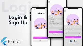 flutter UI tutorial - Login & sign up | Login page | Flutter UI speed code | user registration
