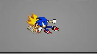 Sonic vs Fleetway (Sprite Animation Test)