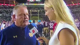 Notre Dame coach Brian Kelly says 