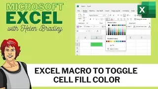 Excel Macro: Change Cell Fill Color On & Off - Quick & Easy Toggle Macro
