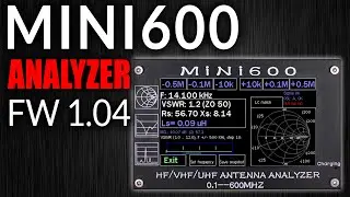 MINI600 Antenna Analyzer EU1KY Firmware Version 1.04