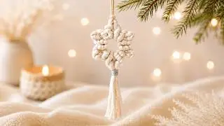 Macrame Star Ornament Tutorial: DIY Christmas Ornament