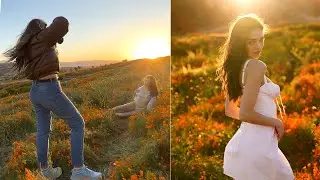 Epic California Superbloom Photoshoot + AI Photo Edit