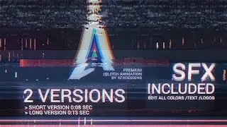 After Effects Template: The Ultimate Glitch Logo Intro V2 | Fatal Error