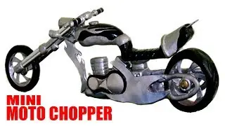 D.I.Y Mini Moto Chopper  Casera Alumínio  Epox Madeira