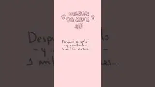 DIARIO DE ARTE # 07 //Soy la única? Necesito no sentirme sola con esto!!😂 #diariodearte #ilustracion