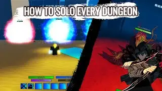 HOW TO SOLO EVERY DUNGEON IN SOLO BLOX LEVELING + Leveling up guide
