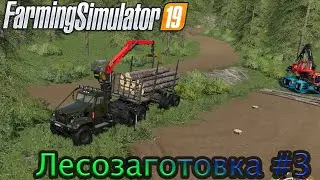 FS19.  Лесозаготовка #3. Вырубка леса, продажа тонкомера