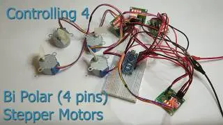 Controlling multiple bi-polar stepper motors with Arduino Nano