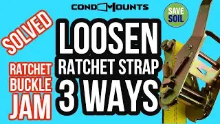 How to loosen, tighten and reposition ratchet straps | Condomounts Column TV mount Ratchet strap