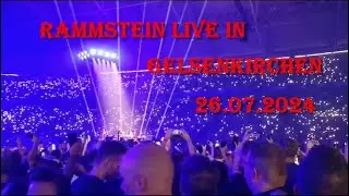 Rammstein live in Gelsenkirchen 26.07.2024 Konzertclips und Foto's - Germany
