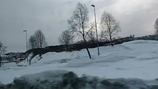 Driving arond tromso, March 2020