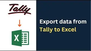 How do I export data from Tally to Excel