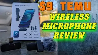 TEMU $9 WIRELESS MICROPHONE REVIEW #TEMU