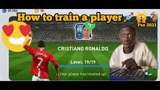 How To Train a Player In Pes 2021 mobile 🚀 // cristiano Ronaldo training 😍🐐😱🔝