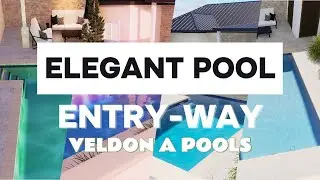Elegant Entry-Way Pool 3D Rendering by Veldon A Pools