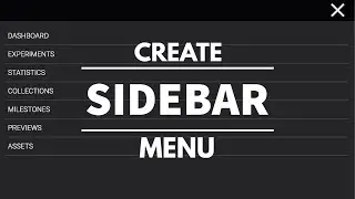 Create Animated Sidebar / Side Out Navigation Menu using HTML,CSS & JavaScript