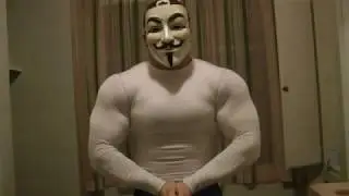 Ninja Tyler Muscle Mutant Teen Bodybuilder Flexing in White Long Sleeves Tight Shirt